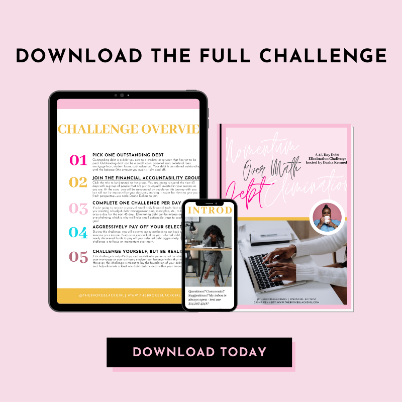 Momentum Over Math: 45 Day Debt Elimination Challenge