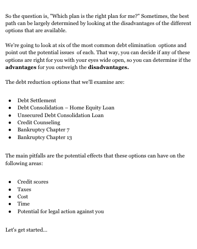 Debt: Everything You Need To Know About Debt Elimination Strategies